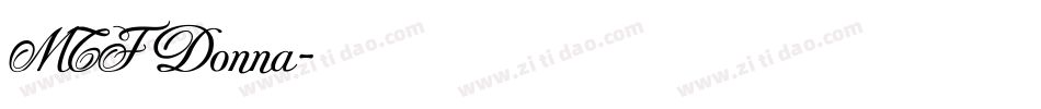 MTF Donna字体转换
